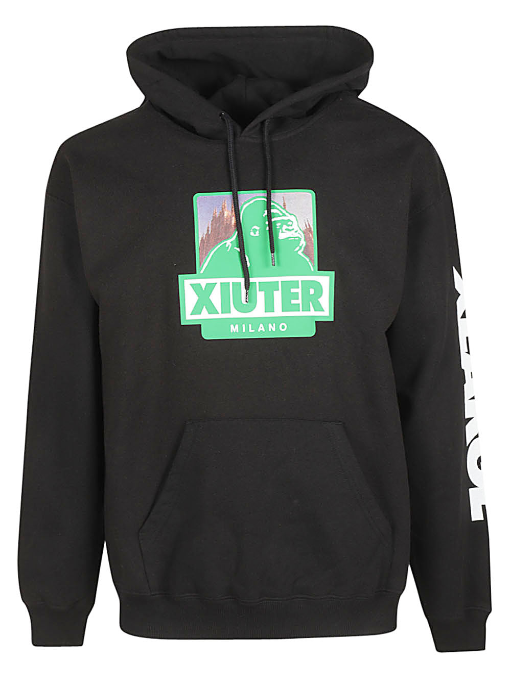 Iuter Hooded Sweater Zwart Topwear Iuter