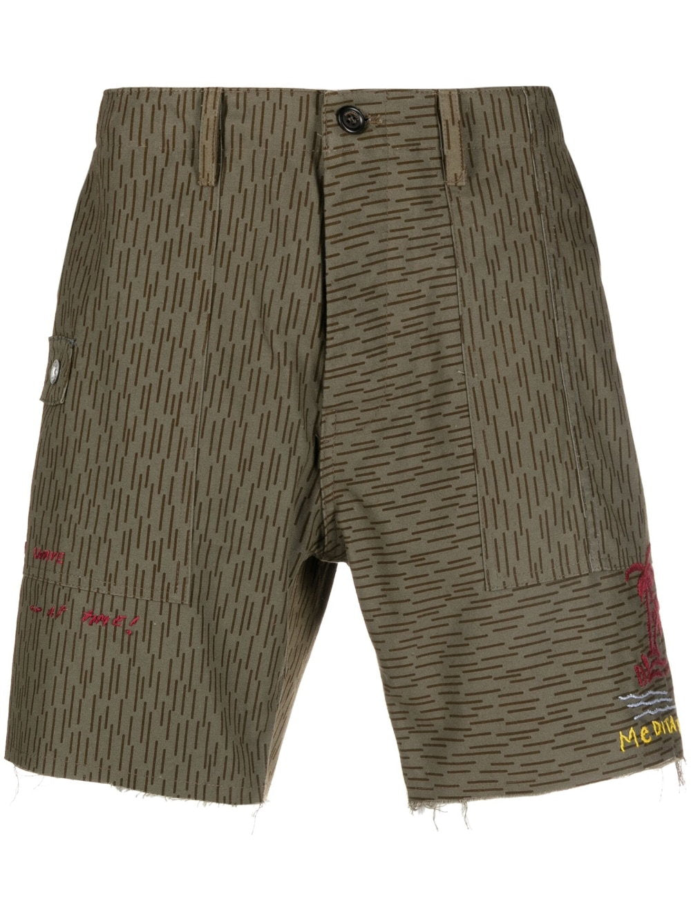 President's Multi-Way Streep Short Bruin met Logo Short trousers President's