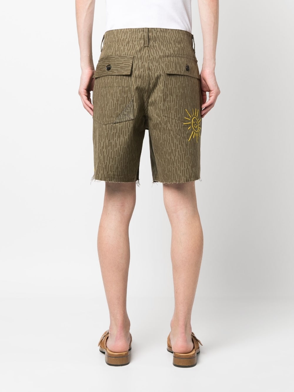 President's Multi-Way Streep Short Bruin met Logo Short trousers President's