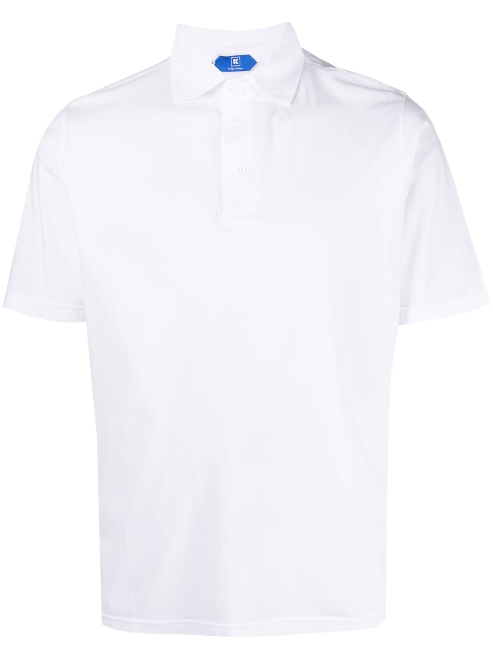 Kired Positano Crepe Katoenen Poloshirt Wit Topwear Kired