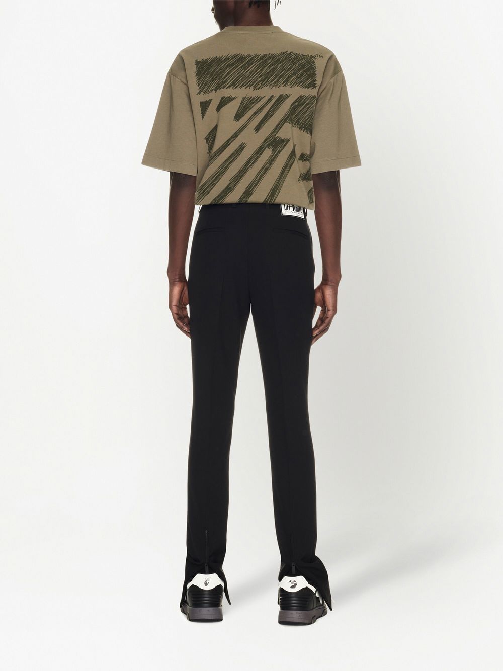 Off White Wool skinny trousers-5