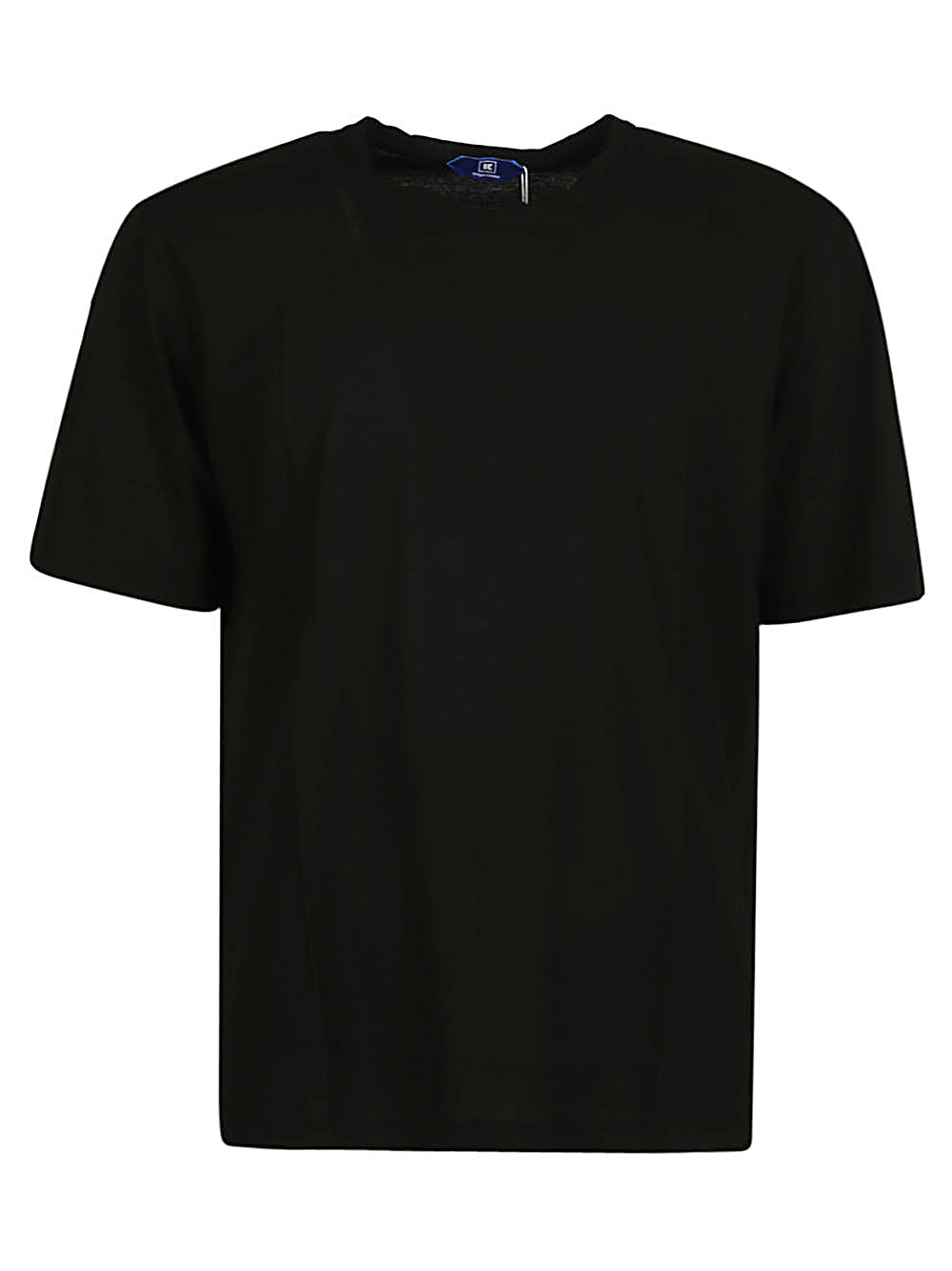 Kired Bacio Exclusive Crepe Cotton T-Shirt Zwart Topwear Kired