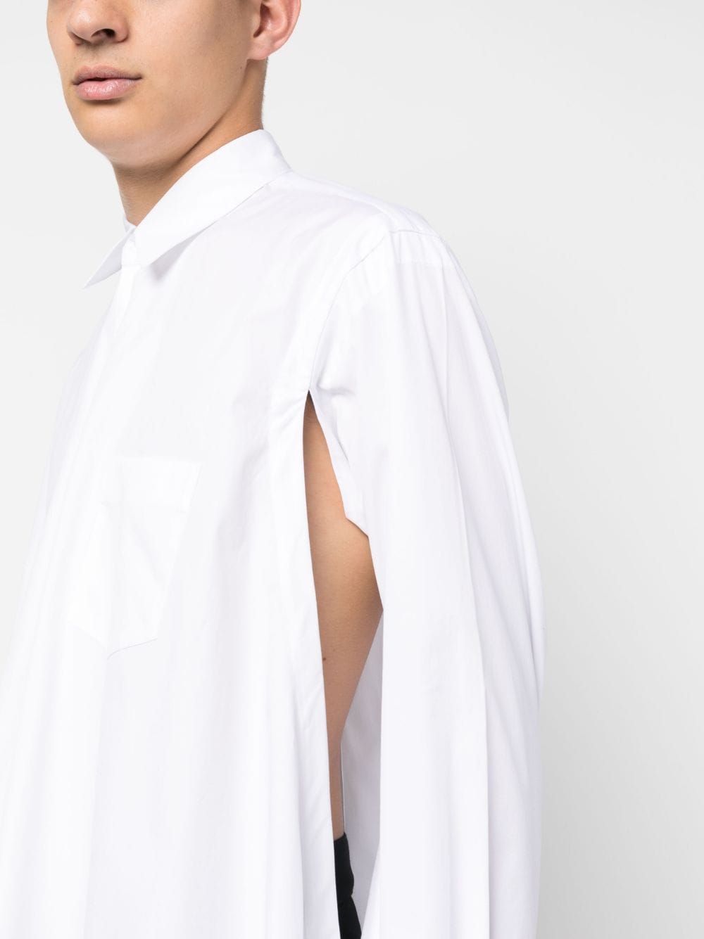 Comme Des Garcons Shirt with side slit-thumbmail-2