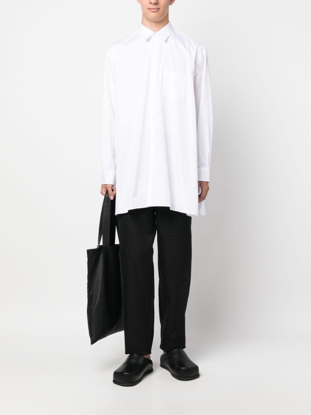 Comme Des Garcons Shirt with side slit-thumbmail-5