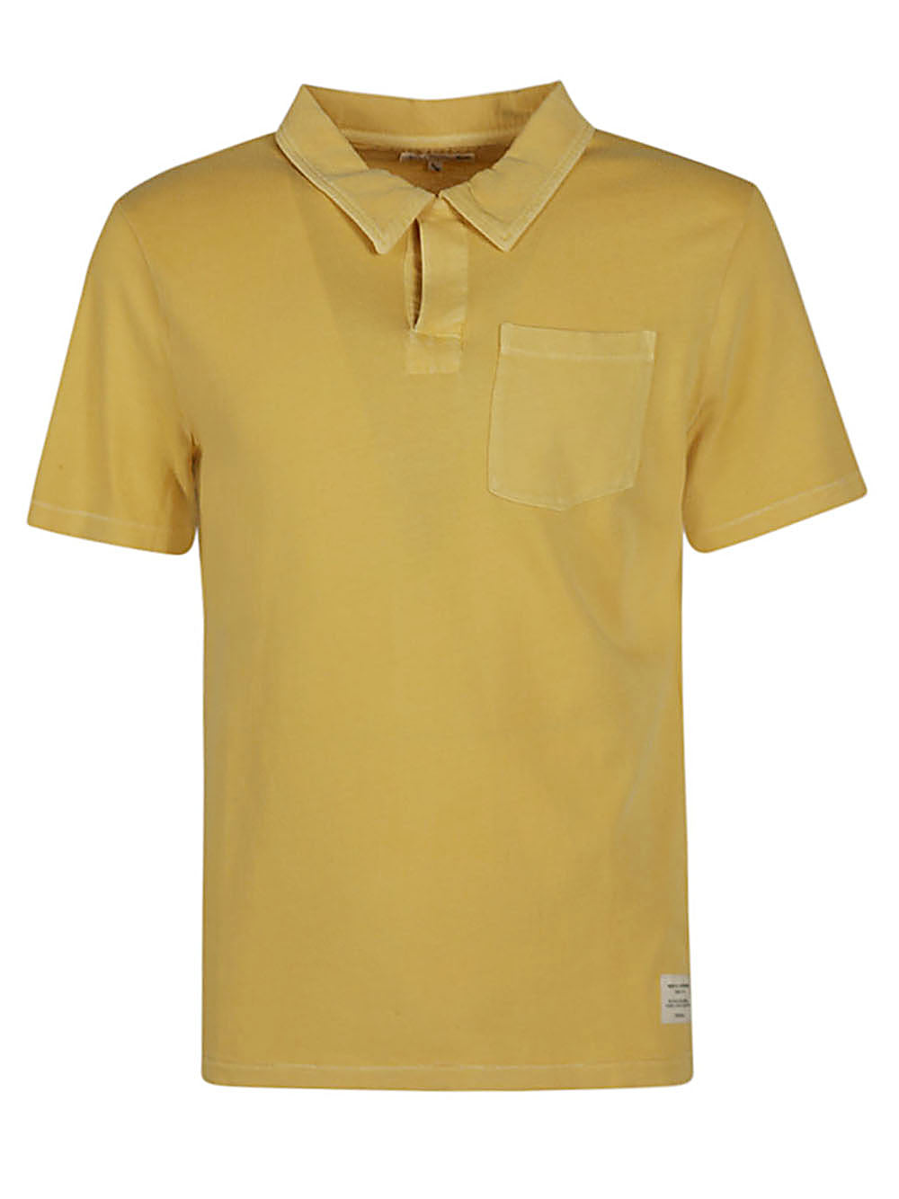 Merz B.Schwanen Loopwheel T-shirt Geel Topwear Merz B.Schwanen