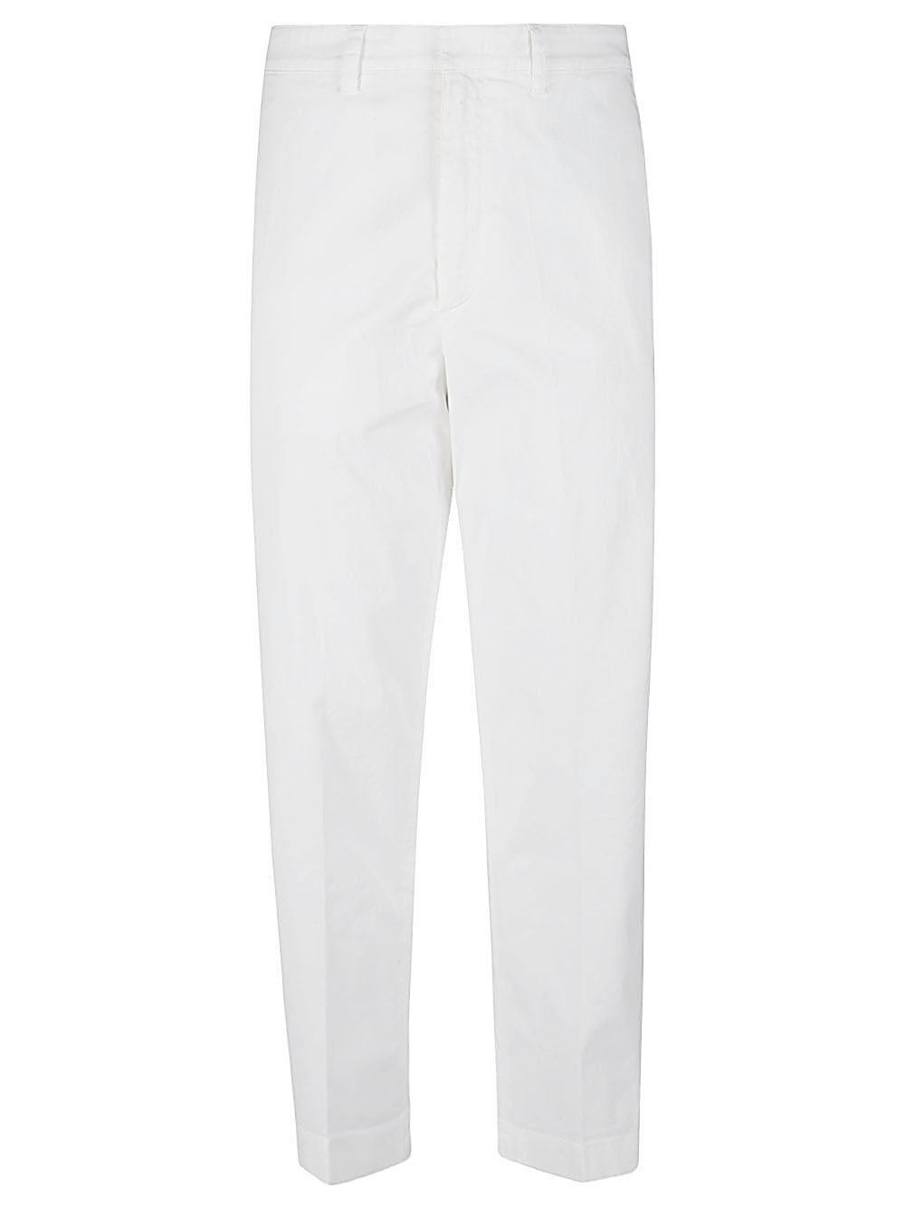 Department 5 Gin Wide Leg Linnen Katoenen Pantalon Wit Trousers Department 5