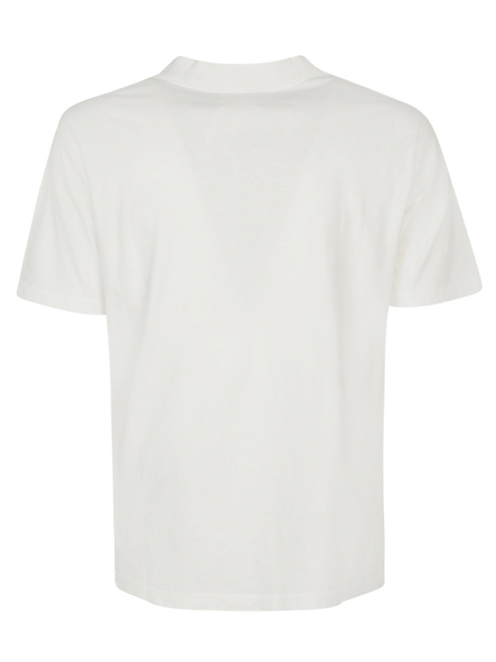 Achteraanzicht van het gebroken witte La Paz Freitas T-shirt met opstaande boord