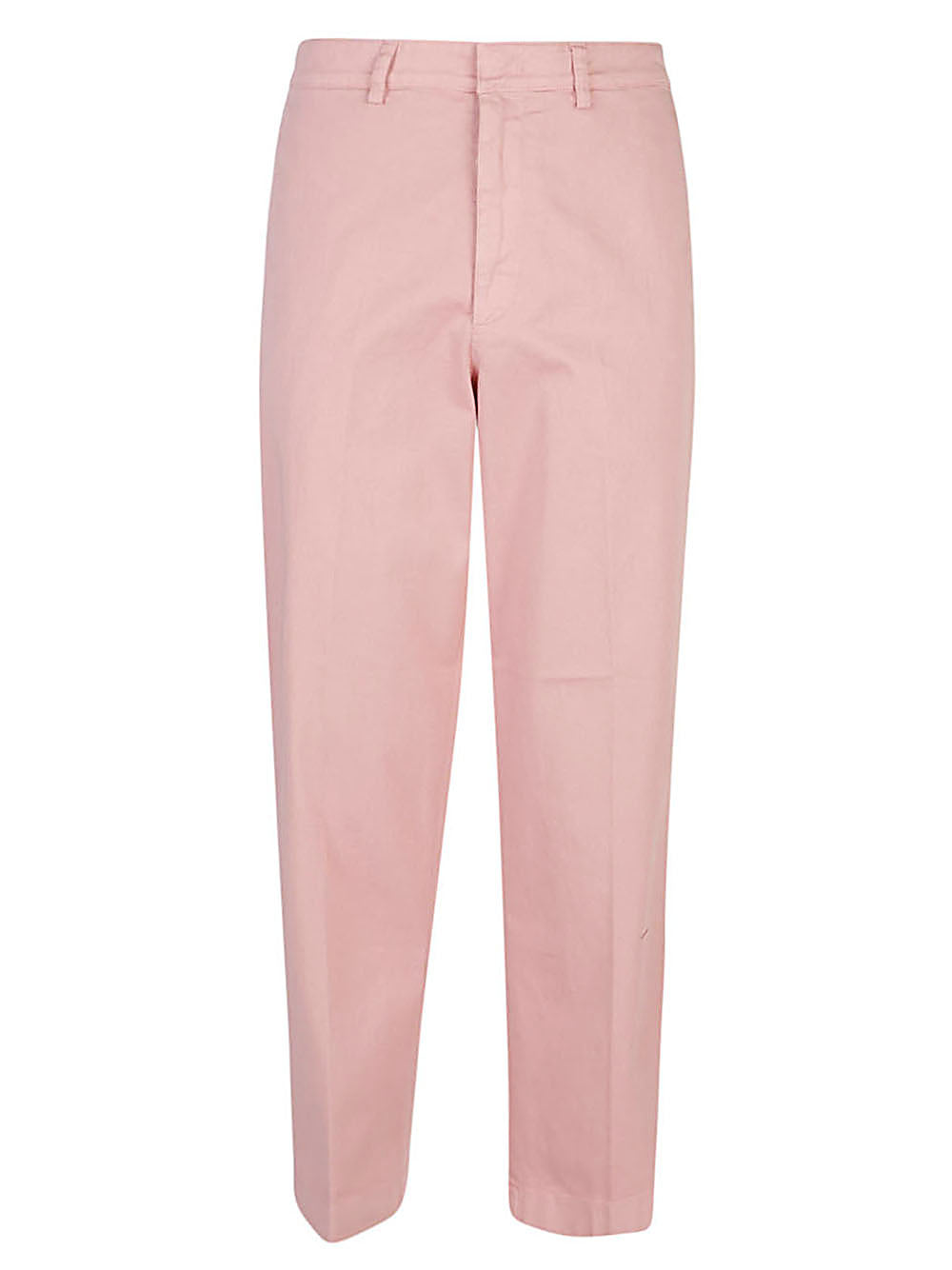 Department 5 Wide Leg Hoge Taille Stretch Pantalon Roze Trousers Department 5