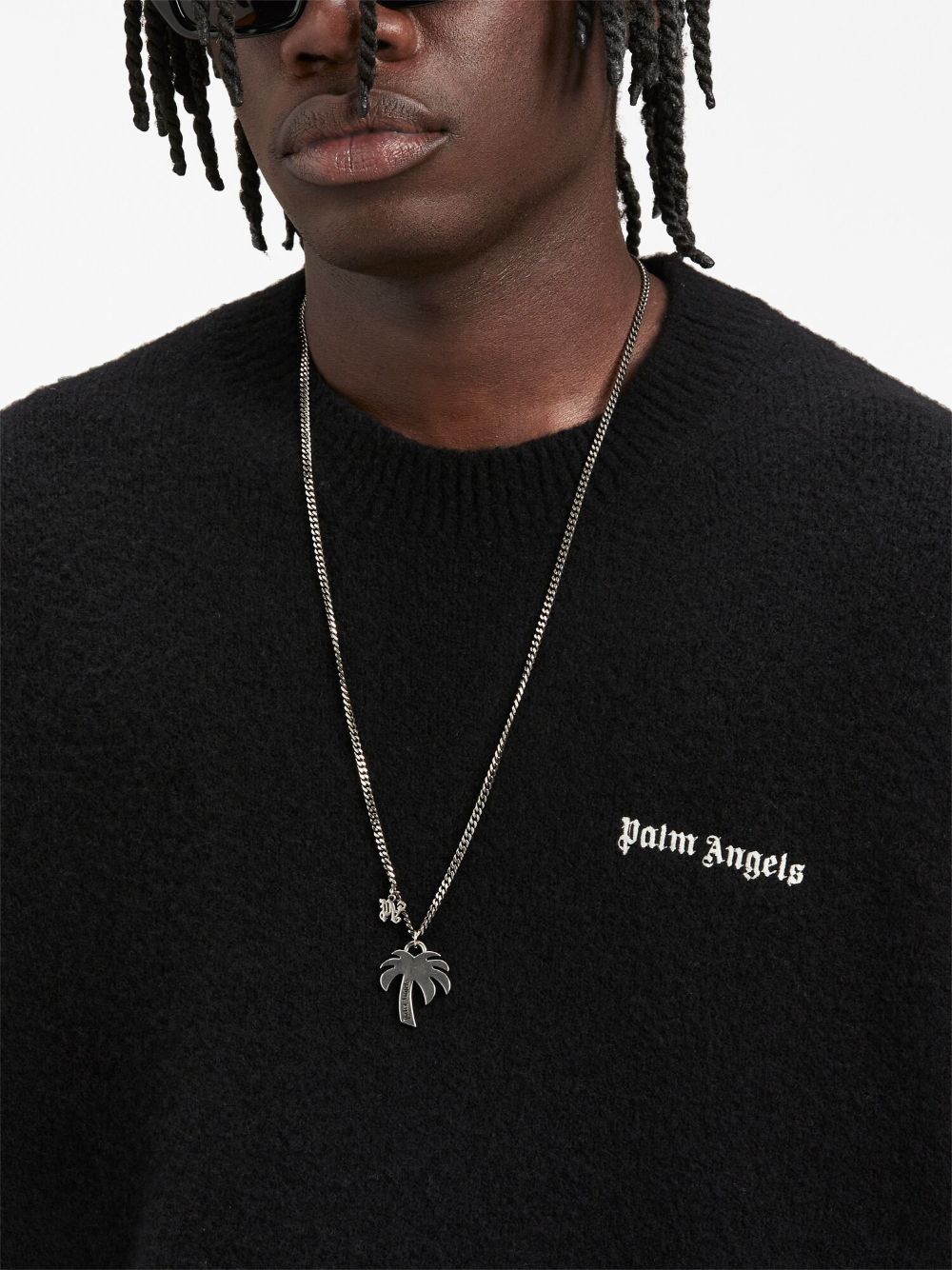 Palm Angels Classic Logo Sweatshirt Black Topwear Palm Angels