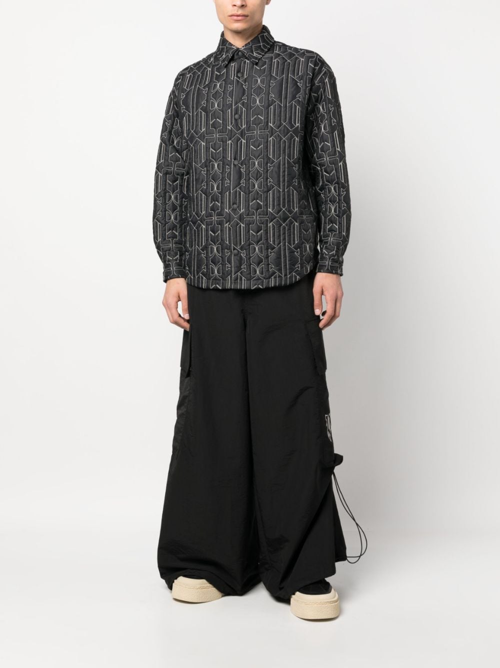 Palm Angels Shirts Grey-4