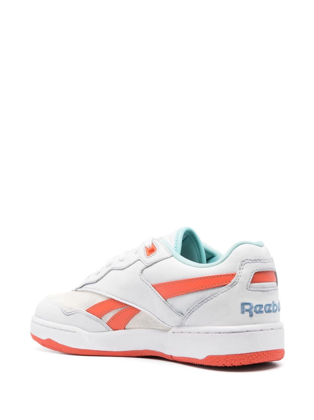 Reebok by Palm Angels BB 4000 II Leren Sneakers Wit-Oranje-thumbmail-3