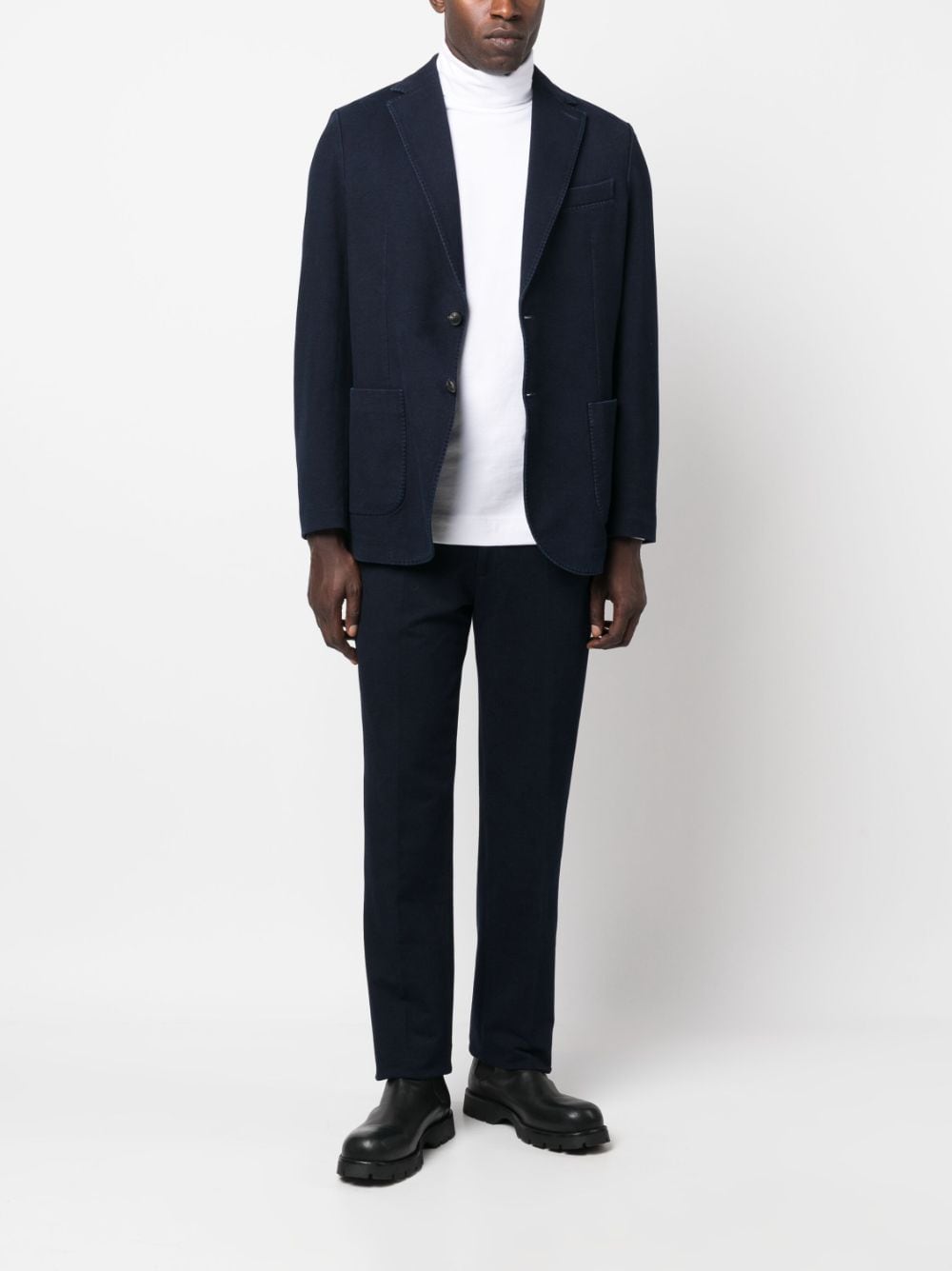 Circolo 1901 Premium Tailored Trousers Blue Trousers Circolo 1901