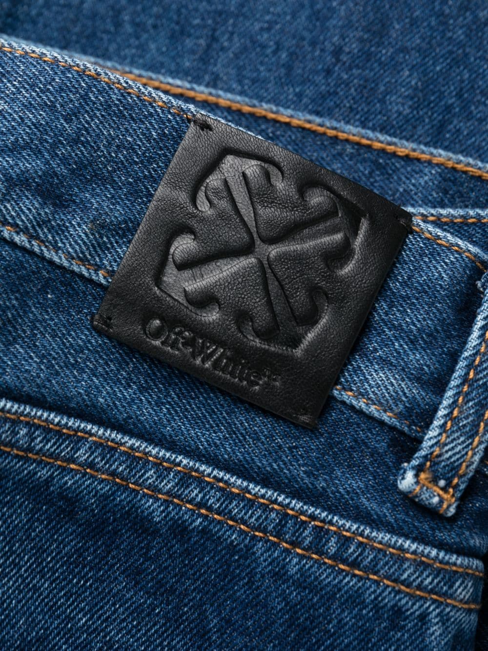 Off-White High-waisted Straight Jeans Blue-thumbmail-7