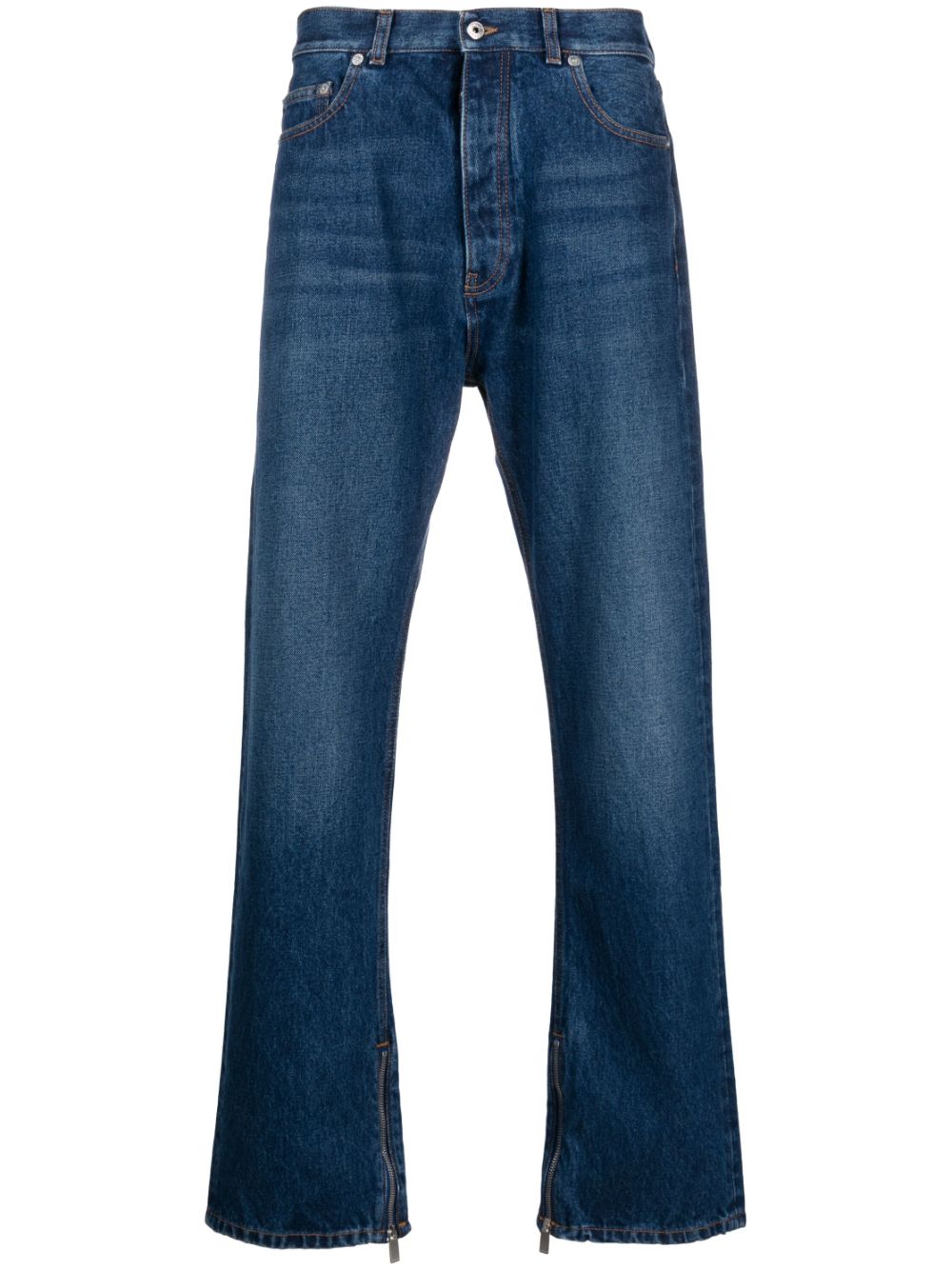 Off-White Arrow Tab Zip Skate Jeans Middenblauw Jeans Off White