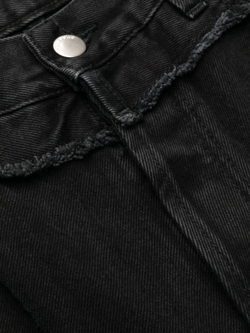 Ambush High waisted Frayed-Trim Loose denim jeans-3