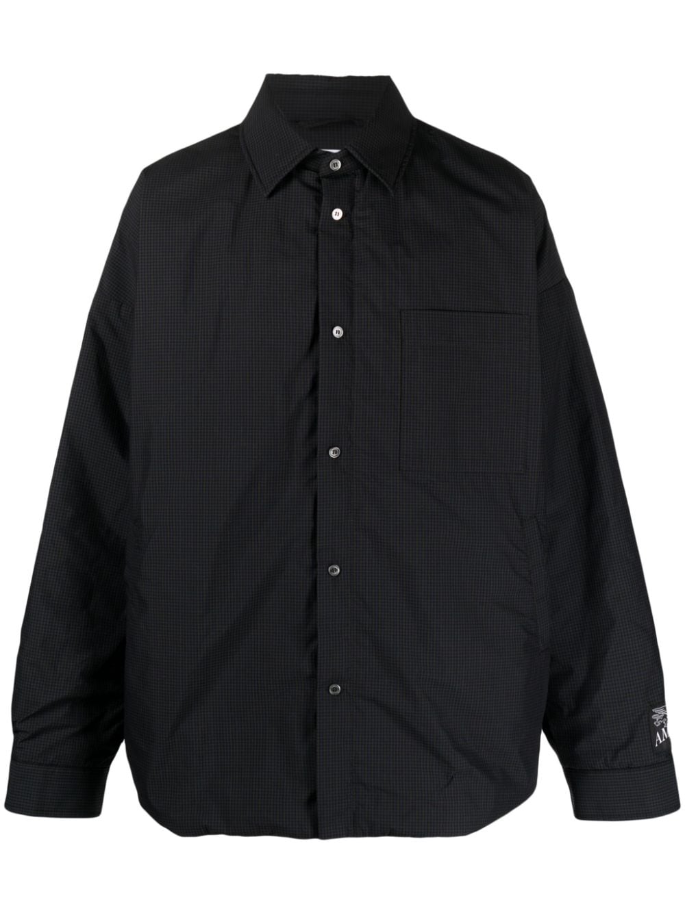 AMBUSH Gingham Check Padded Shirt Jacket Zwart Jackets Ambush