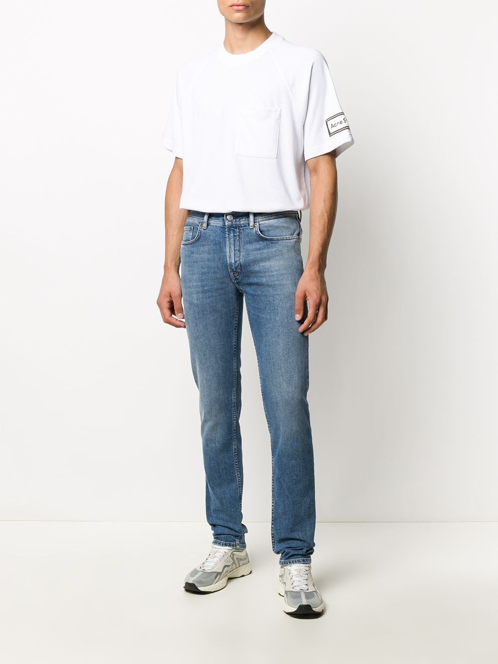 Acne Studios 1996 Regular Fit Jeans Mid Blue-thumbmail-5