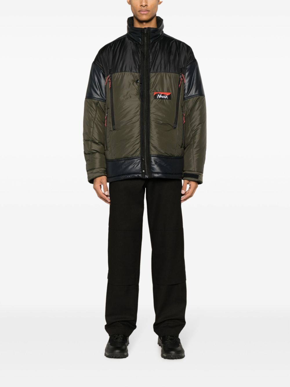 Junya Watanabe MAN x Nanga Donsjas Zwart Kaki Jackets Junya Watanabe