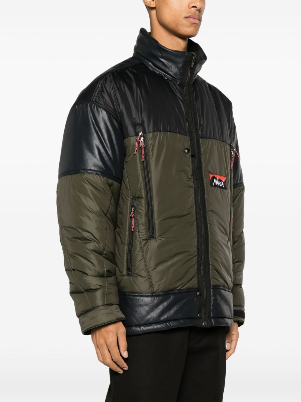 Junya Watanabe MAN x Nanga Donsjas Zwart Kaki Jackets Junya Watanabe