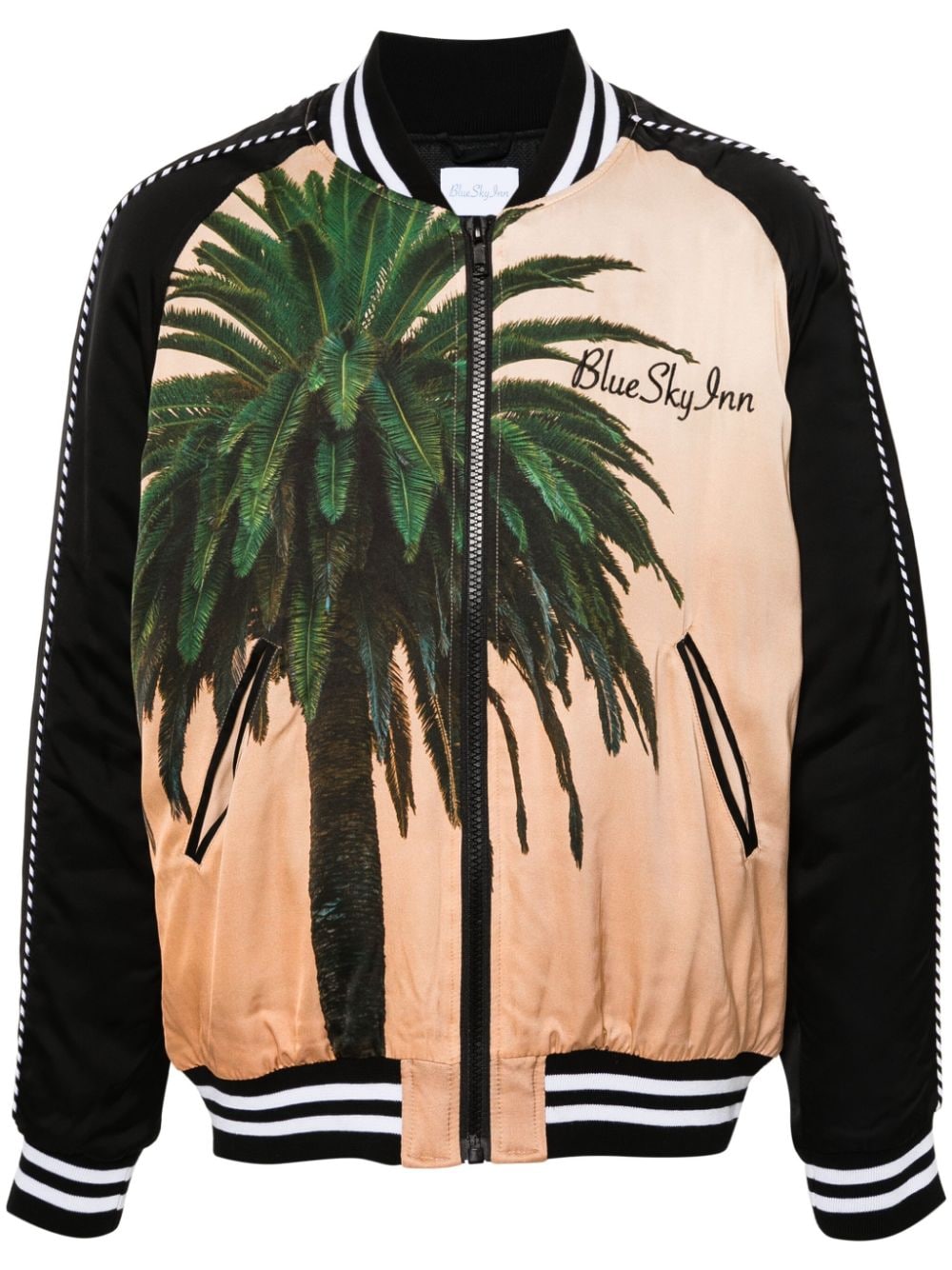 Blue Sky Inn Palms Souvenir Jacket Beige Jackets Blue Sky Inn