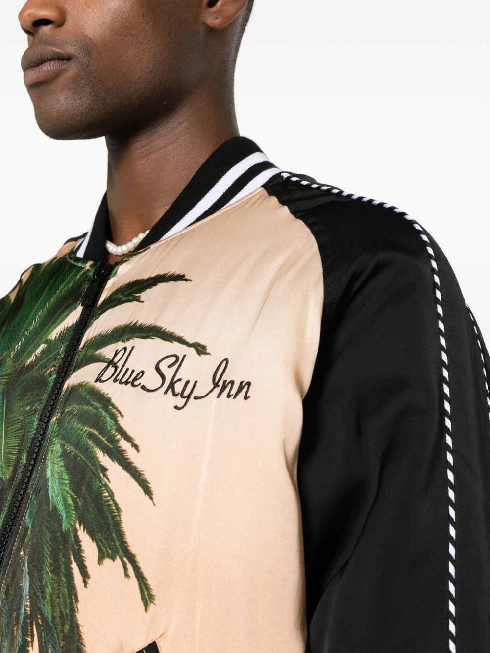 Blue Sky Inn Palms Souvenir Jacket Beige Jackets Blue Sky Inn