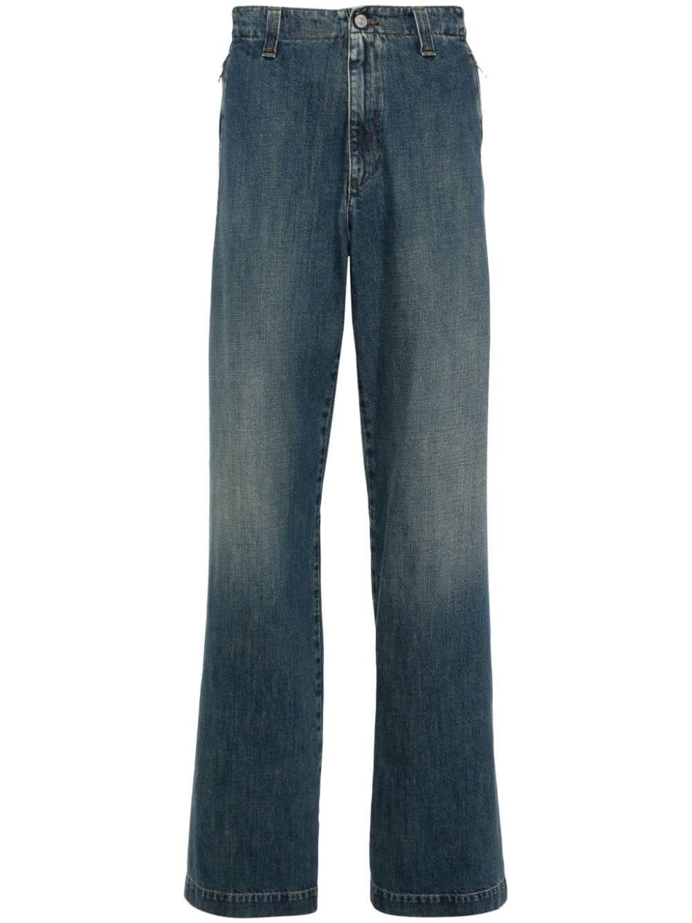 MM6 Maison Margiela Wide Leg Jeans Blue Jeans MM6 Maison Margiela