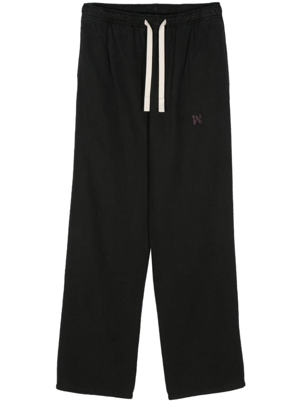 Palm Angels Monogram Straight-Leg Broek Zwart-thumbmail-1