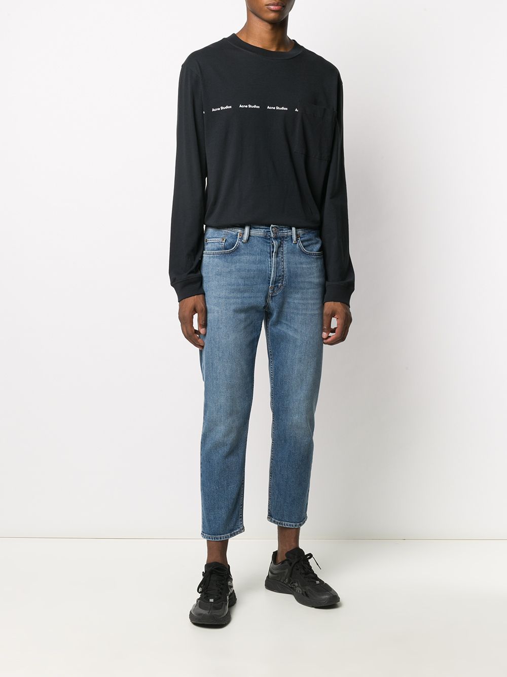 Acne Studios 2021M Regular Fit Jeans Mid Blue-thumbmail-3