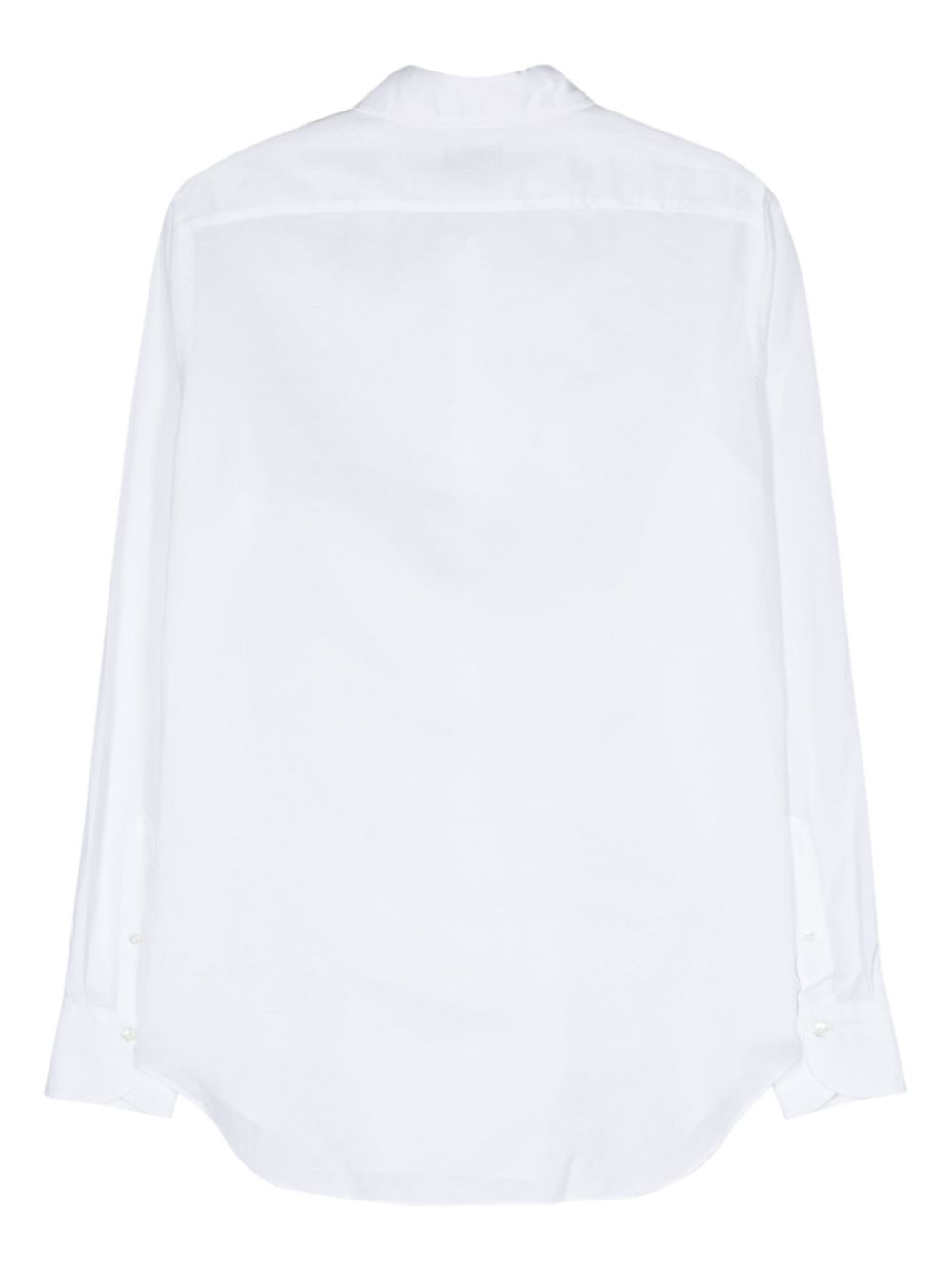 Finamore 1925 Napoli Cotton and Linen Blend Shirt White Shirts Finamore 1925 Napoli