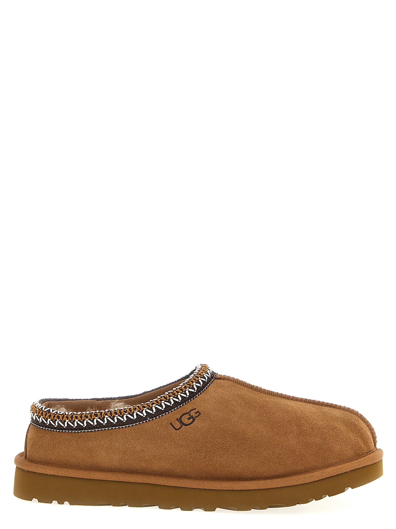 UGG Tasman II pantoffel Chestnut zijaanzicht