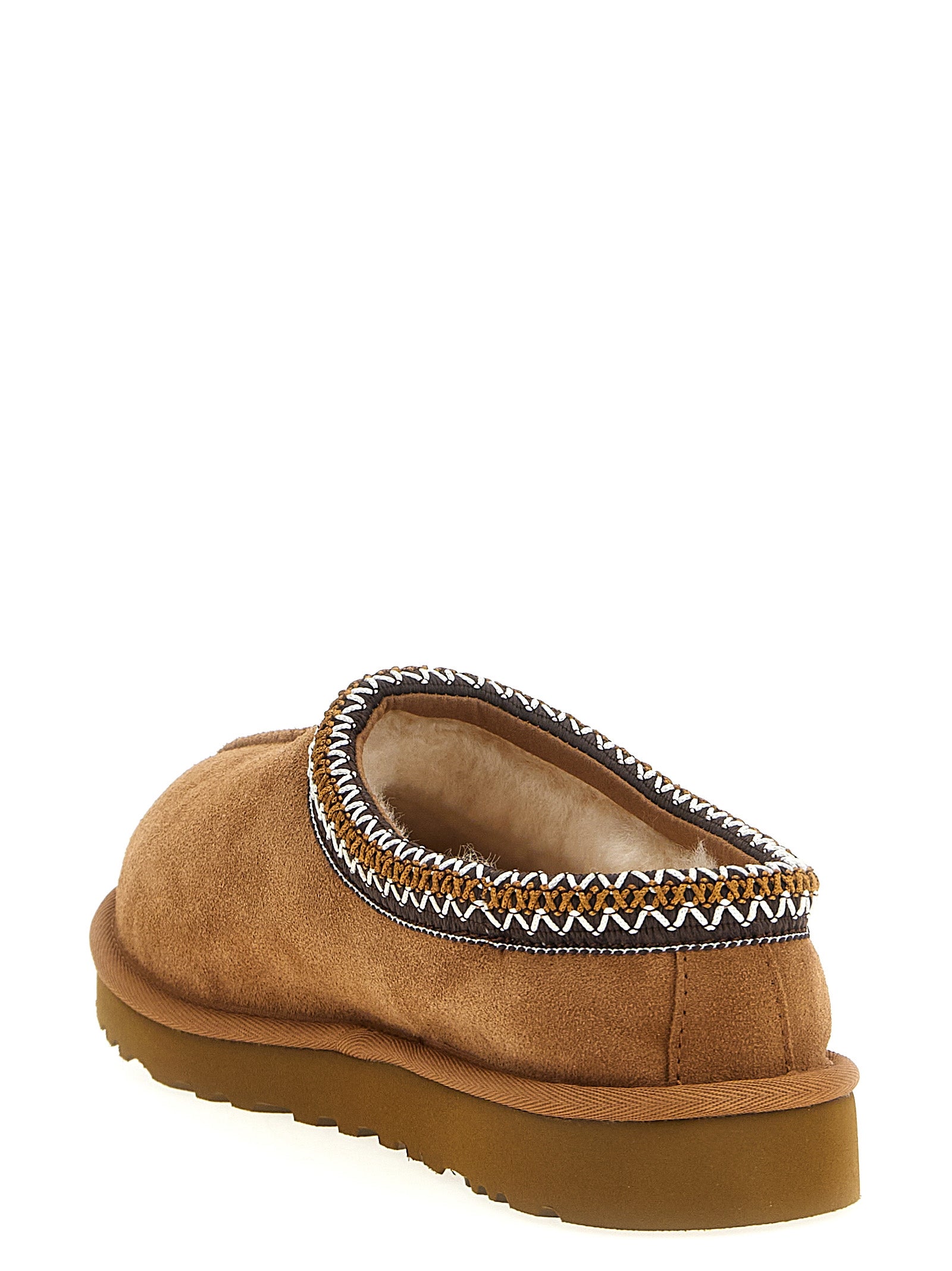 UGG Tasman II suède hiel en UGGbraid-rand