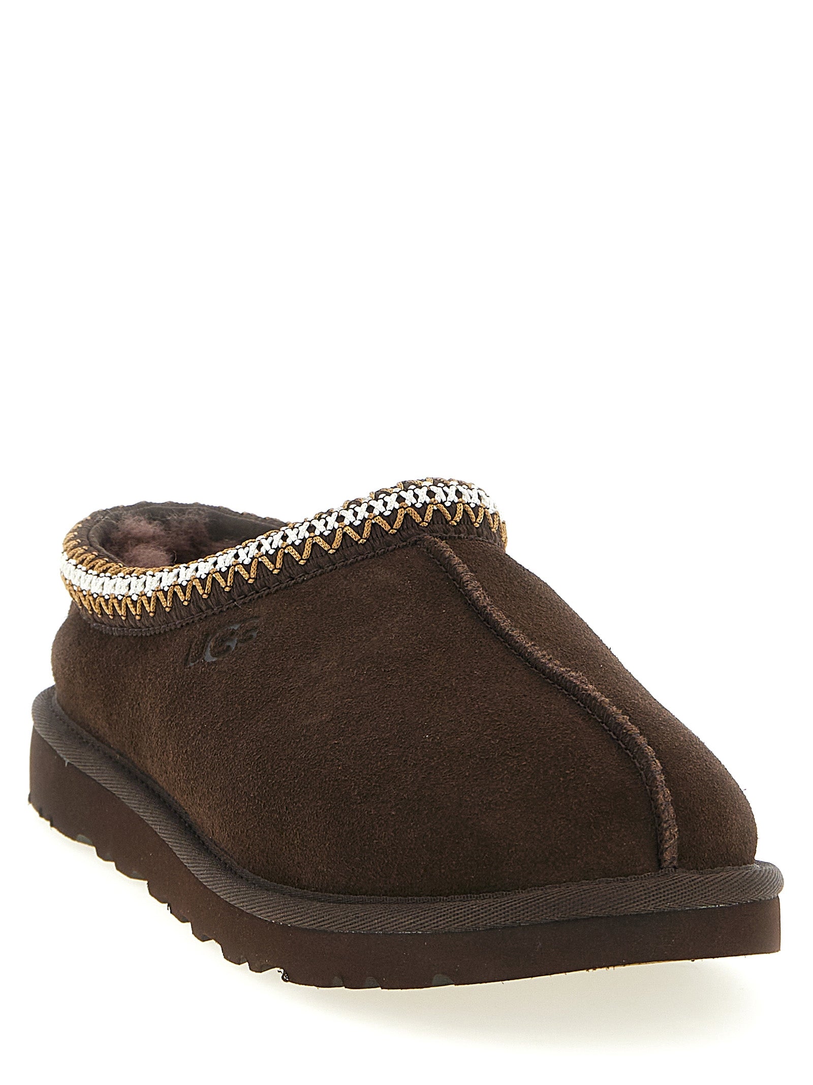 UGG Tasman II donkerbruine pantoffel binnenzijde