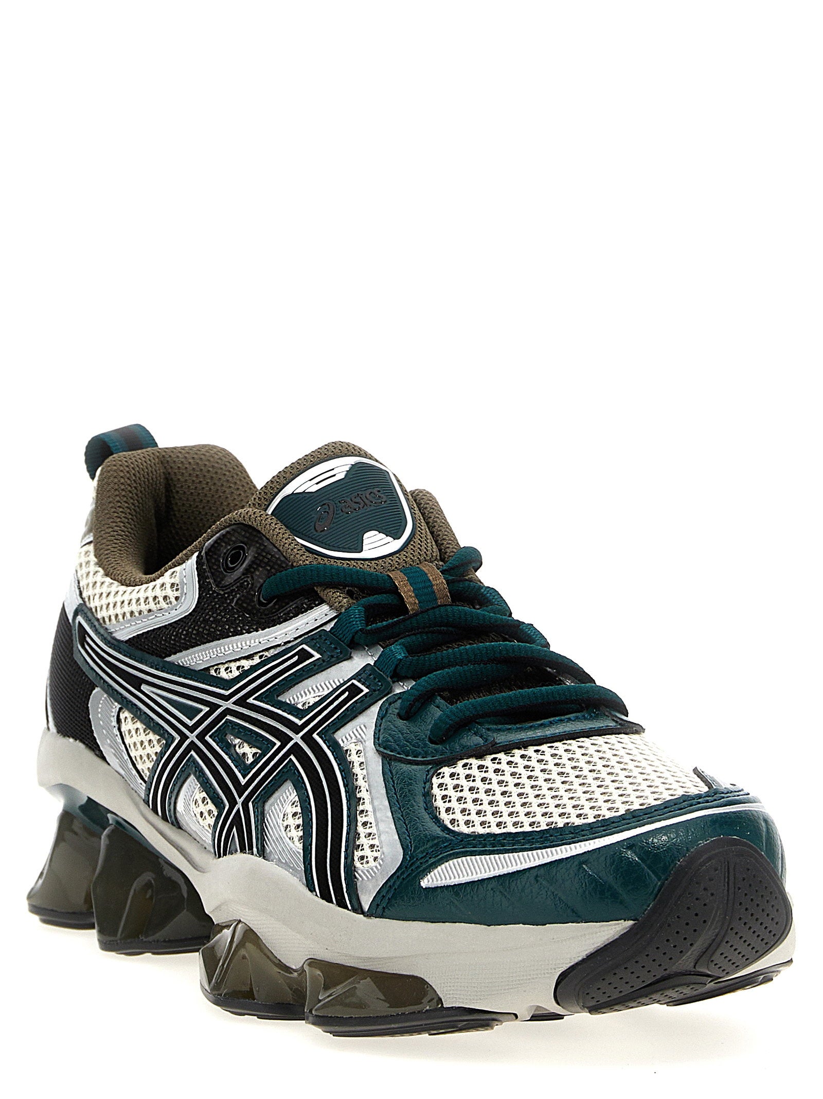 Asics Gel-Quantum Kinetic sneaker in Oatmeal/Dark Taupe, bovenaanzicht
