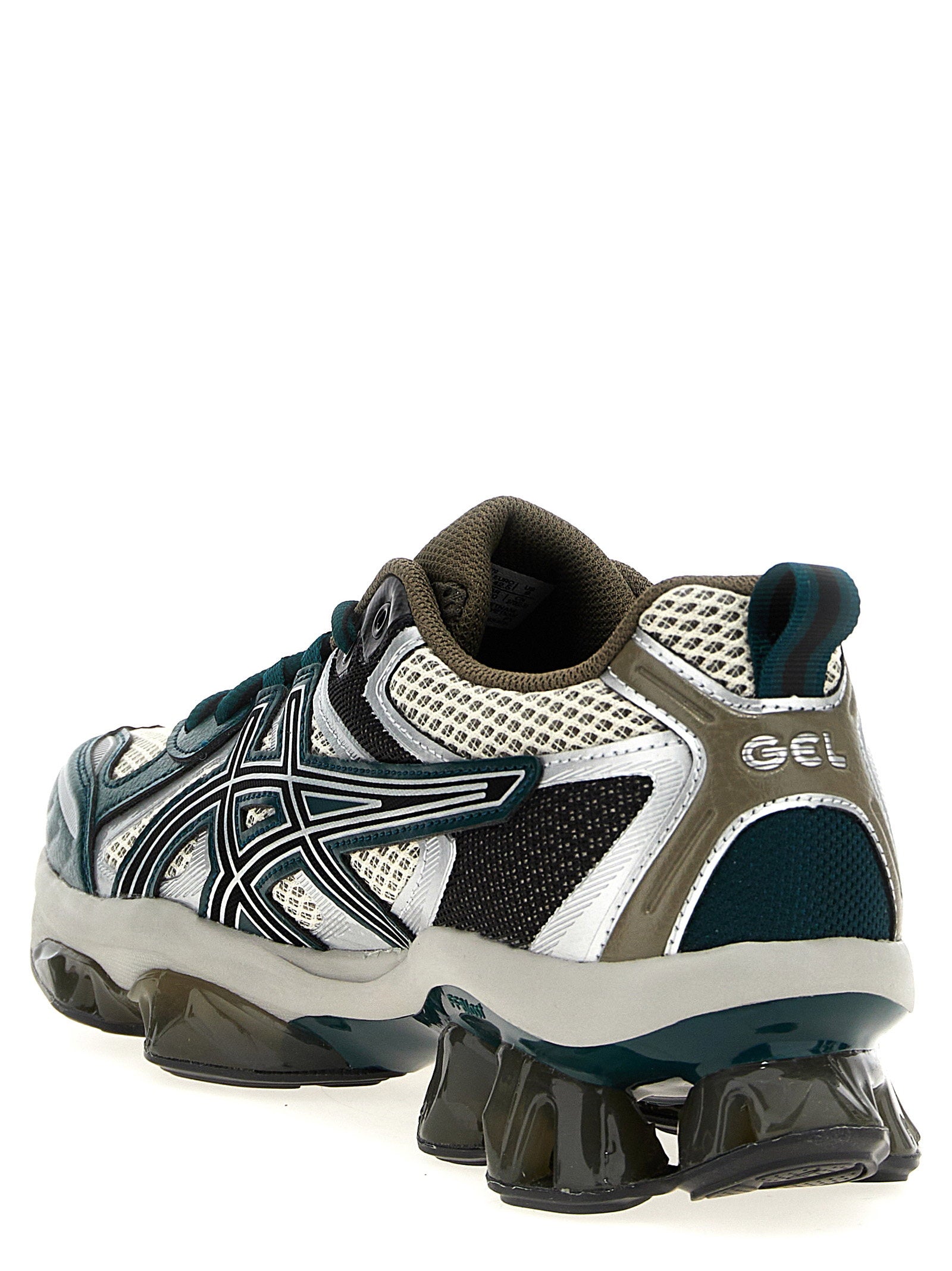 Asics Gel-Quantum Kinetic sneaker in Oatmeal/Dark Taupe, hielaanzicht