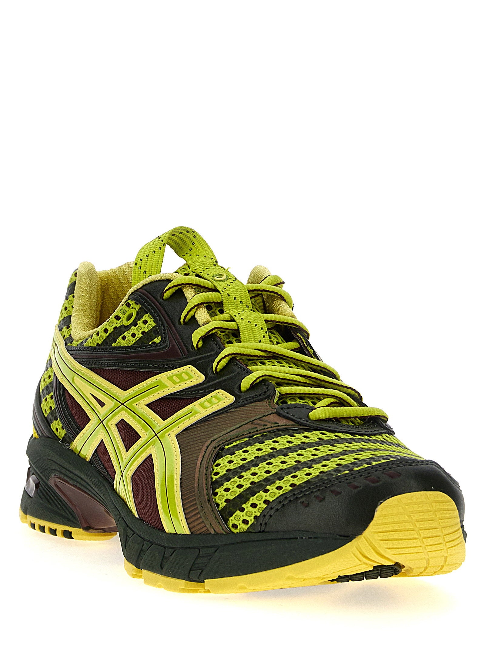 Asics Gel-DS Trainer 14 in Dark Mustard/Truffle Grey, bovenaanzicht