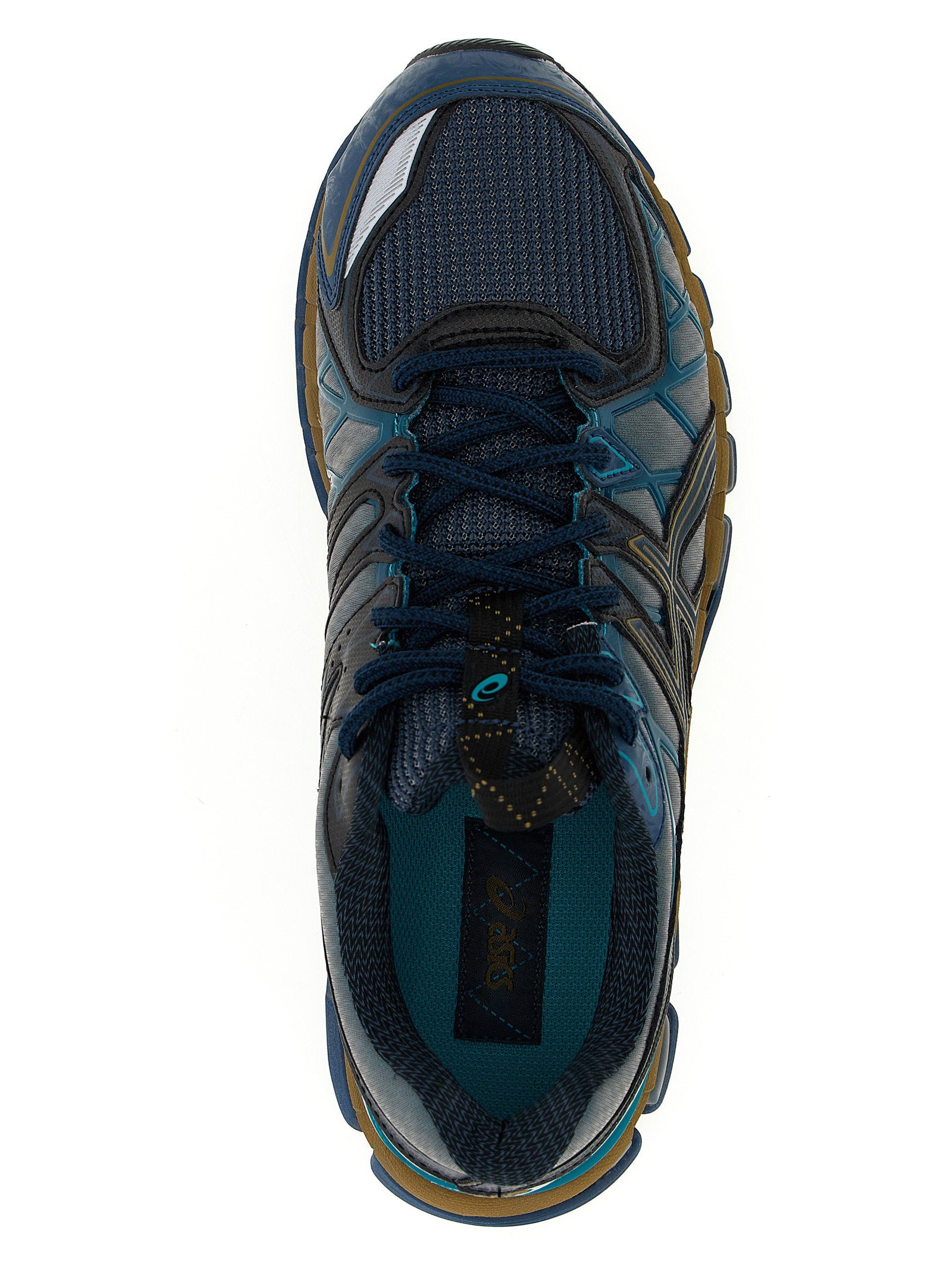 Asics Gel-Kayano 20 in Vintage Indigo/Sea Glass, zoolaanzicht met Trusstic-systeem
