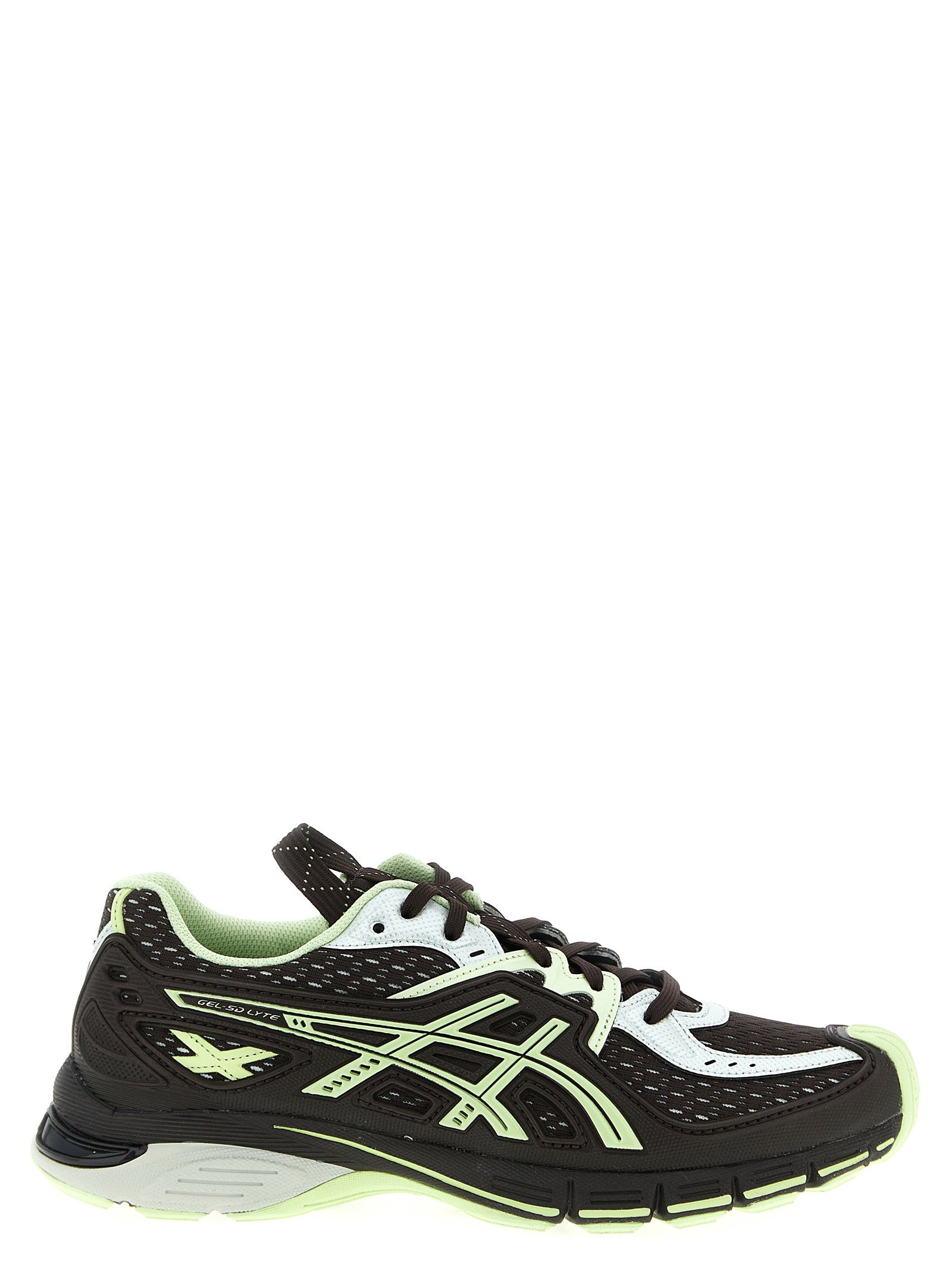 Asics Gel-SD Lyte in Lichen Rock/Black Coffee, zijaanzicht Kiko Kostadinov-samenwerking