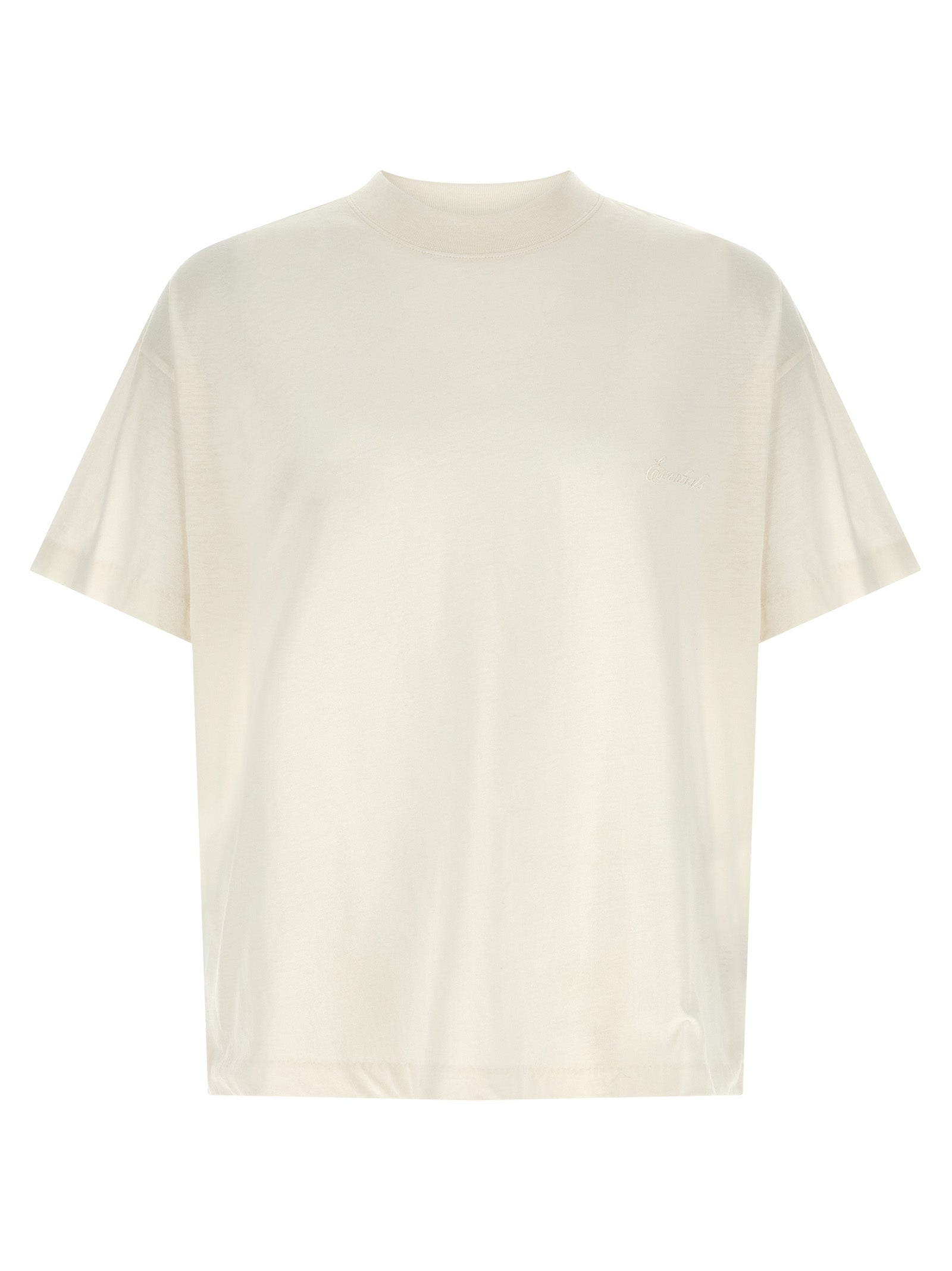 Fear of God Essentials Essential T-shirt ivoor voorzijde