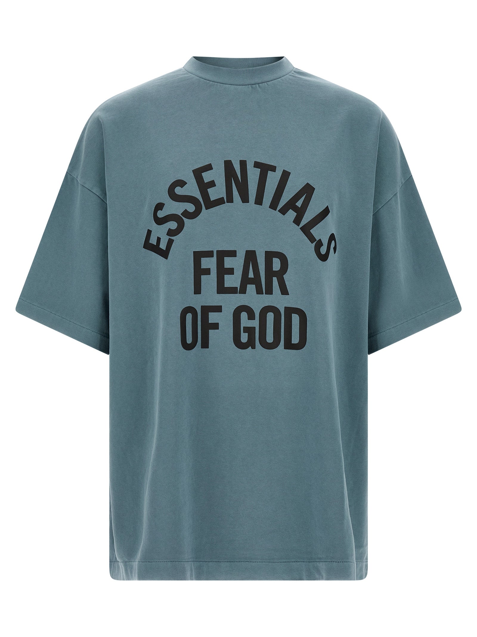 Fear of God Essentials Campus 90s T-shirt Faded Coastal voorzijde