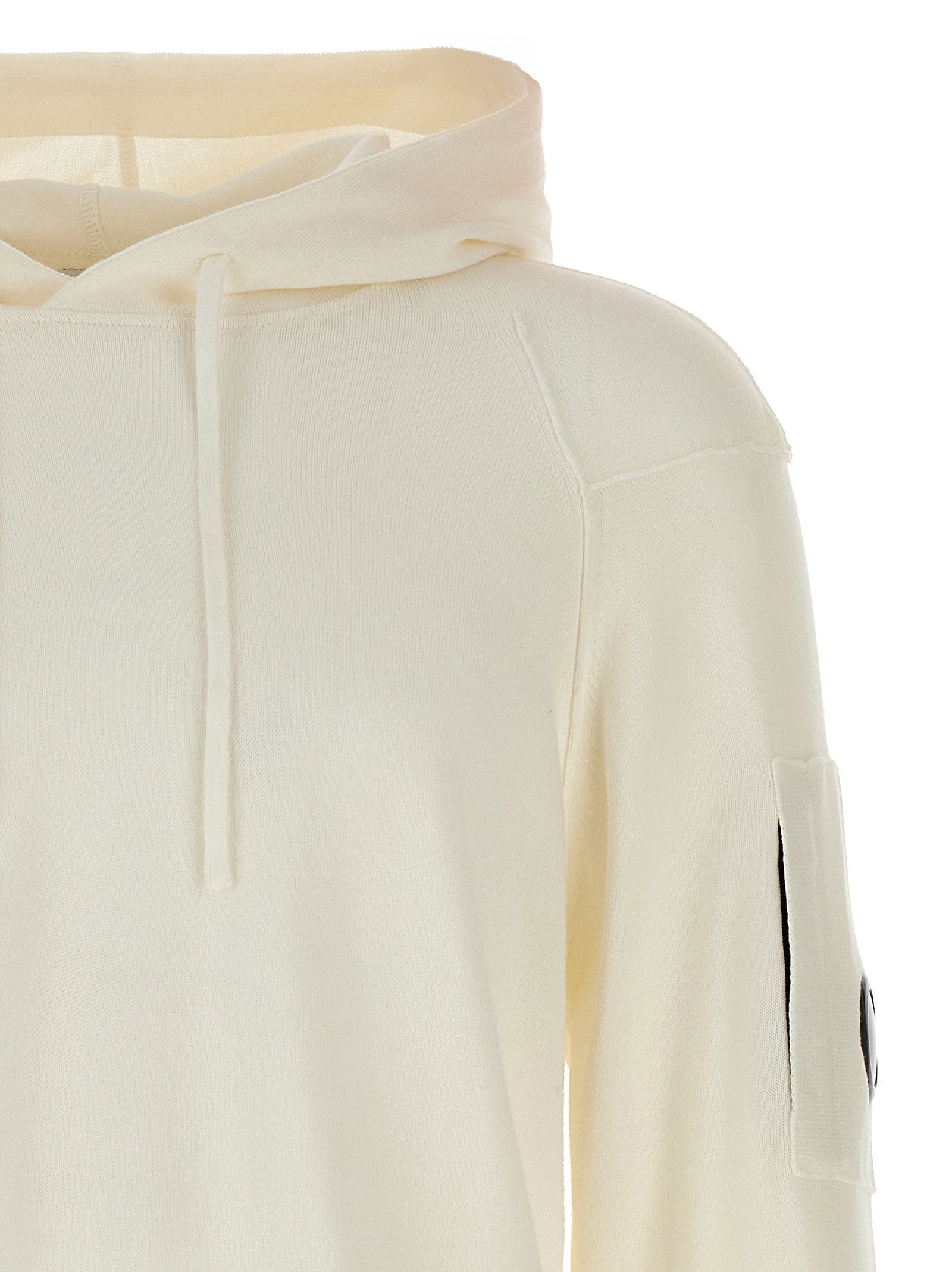 C.P. Company 'Sea Island' Hoodie Off-White Topwear C.p. Company