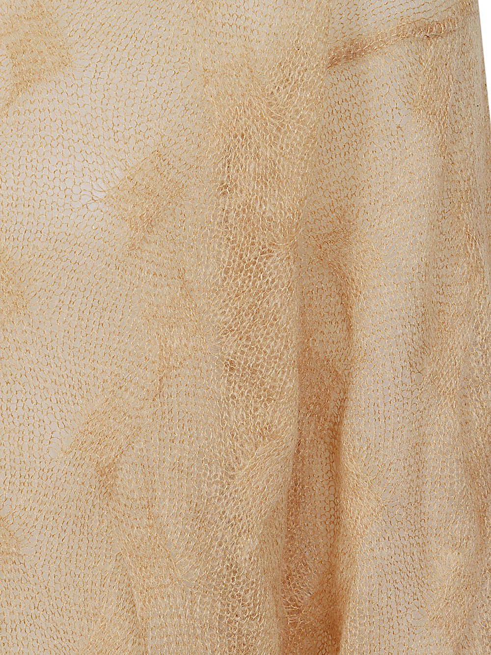 Stussy Loose Knit Cross Cable Trui Sand Topwear Stussy