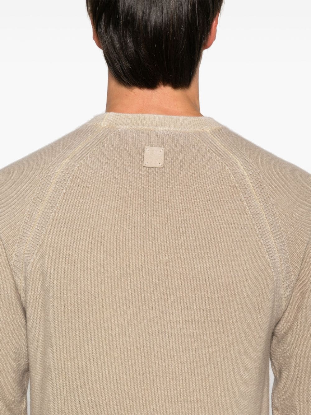 Jacob Cohën Jacquard Wool Cashmere Crewneck Sweater Grey Topwear Jacob Cohen