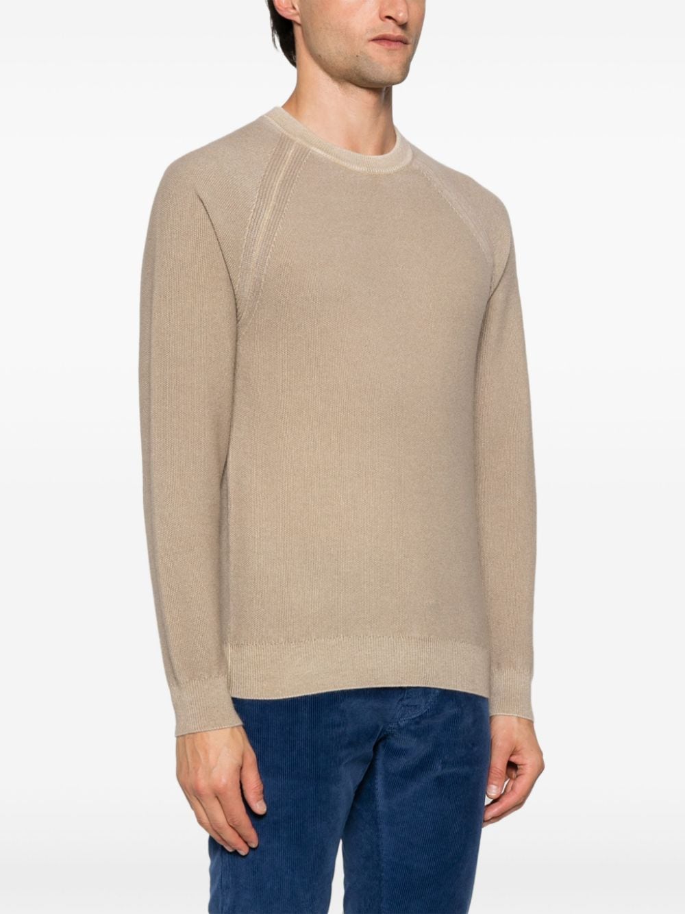 Jacob Cohën Jacquard Wool Cashmere Crewneck Sweater Grey Topwear Jacob Cohen