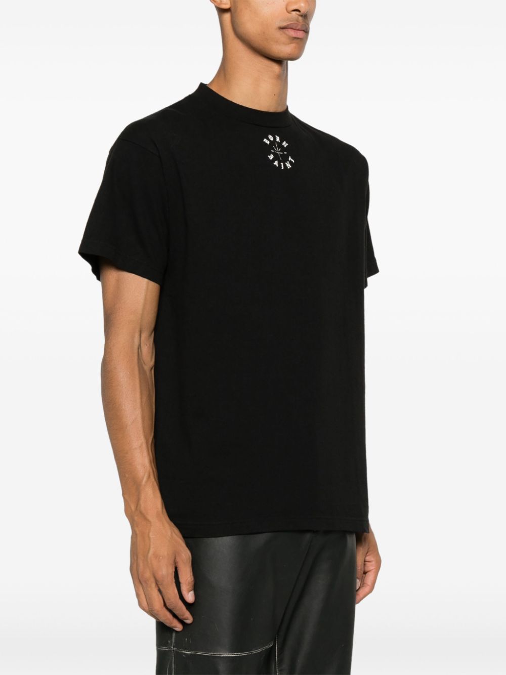 SAINT Mxxxxxx x Born X Raised Born Saint T-Shirt Black Topwear Saint Mxxxxxx