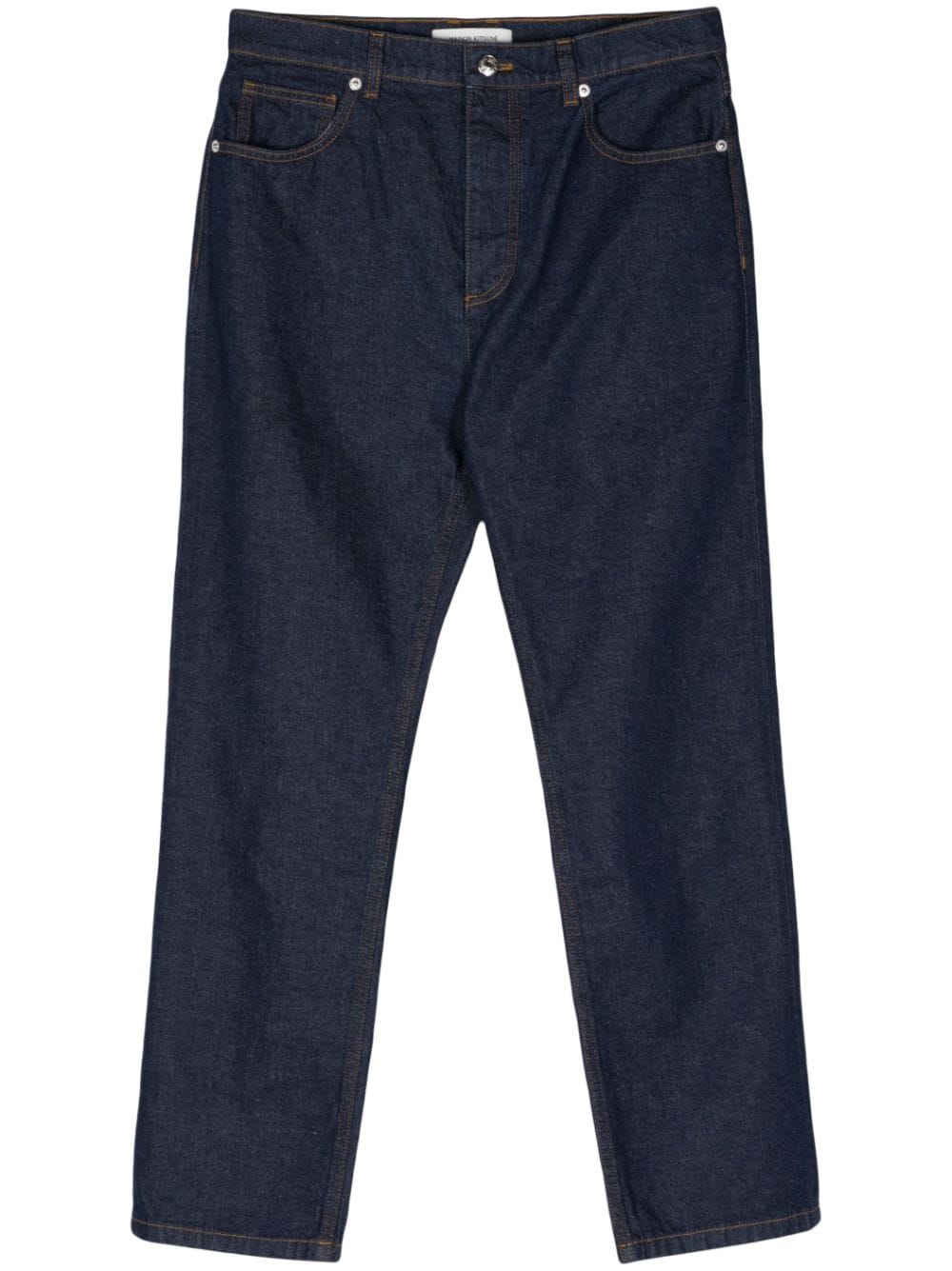 Maison Kitsuné Straight Fit Denim Jeans Indigo Jeans Maison Kitsuné
