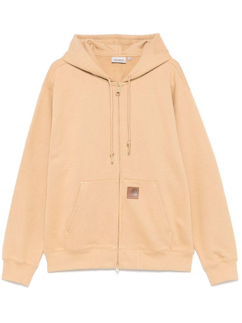 Carhartt WIP Eldon Two-Way Zip Hoodie Sand Beige