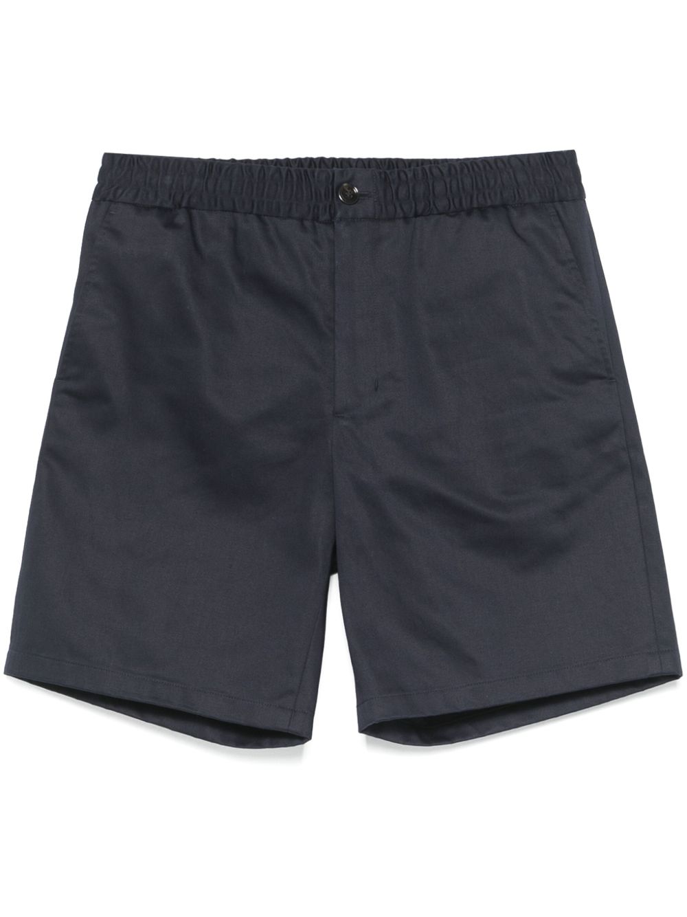 Ami Paris Cotton Shorts with Ami Paris Heritage Label Indigo