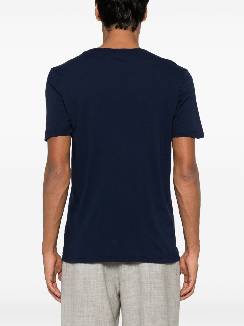 Hartford Cotton Jersey T-Shirt Navy-thumbmail-2