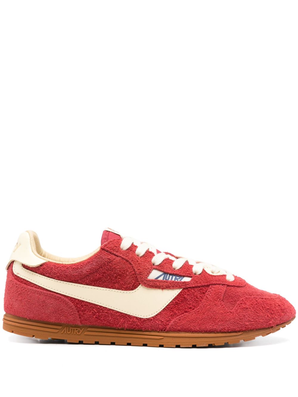Autry Windspin Low Suède Sneakers Rood Sneakers Autry