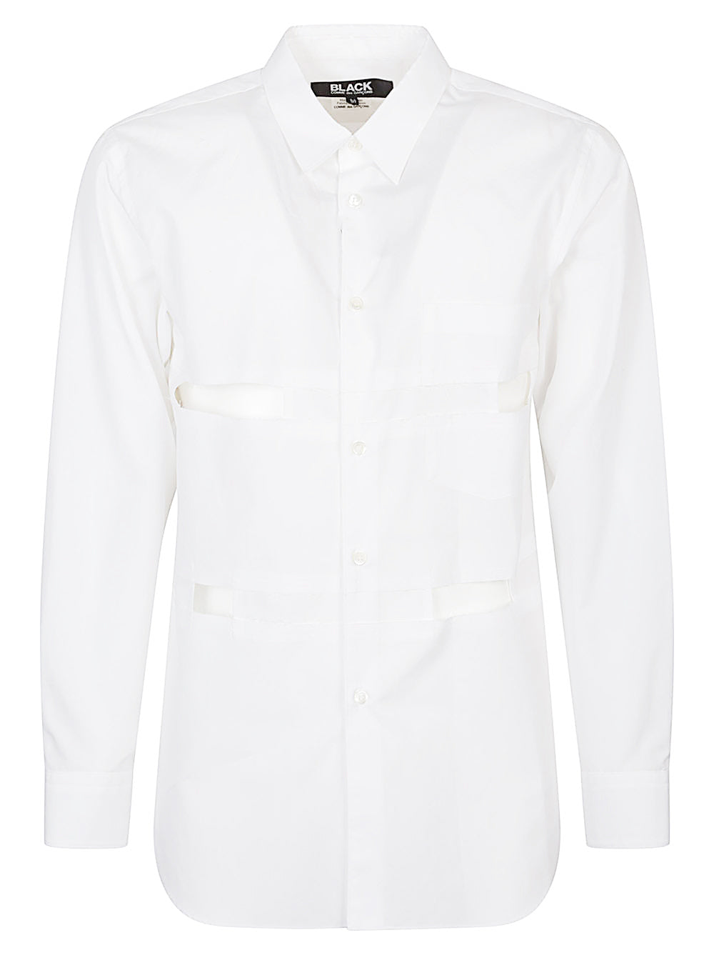 Comme des Garçons Shirt Cotton Poplin Cut-Out Shirt White